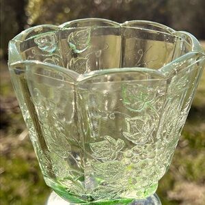 Vintage Viridescent Compote/Candy Dish
